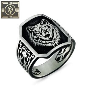 bague chevaliere argent sterling tete de loup octogonale 55 mm roas400 974 1