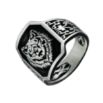 bague chevaliere argent sterling tete de loup octogonale roas400 959 1