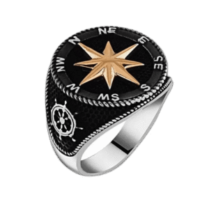 bague chevaliere avec face ronde boussole 65 mm roas400 244 1