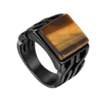 bague chevaliere carree dune pierre semi precieuse symbole de force et puissance 567 1