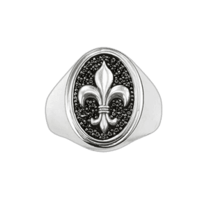 Bague Chevalière De Design épuré Au Lys Femme 2 Bague Chevalière De Design épuré Au Lys Femme - 54.4mm