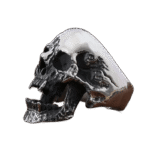 bague chevaliere en acier inoxidable couleur metal skull ring vampire pour homme 439 1
