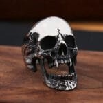 Bague Chevalière En Acier Inoxidable Couleur Métal - Skull-ring Vampire Pour Homme