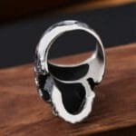 Bague Chevalière En Acier Inoxidable Couleur Métal - Skull-ring Vampire Pour Homme