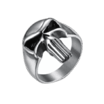 bague chevaliere en acier inoxydable avec symbole du punisher 5 variantes gris 54 4 243 1
