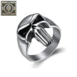 Bague Chevalière En Acier Inoxydable Avec Symbole Du Punisher: 5 Variantes - Gris / 54.4 Mm