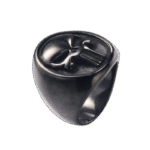 bague chevaliere en acier inoxydable avec symbole du punisher 5 variantes noir 54 4 333 1