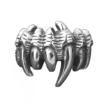 bague chevaliere en acier inoxydable force des guerriers roas200 791 1