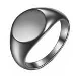 bague chevaliere en acier inoxydable personnalisable 49 mm noir roas200 719 2