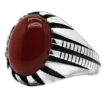 bague chevaliere en argent avec agate rouge naturelle roas300 400 1