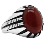 bague chevaliere en argent avec agate rouge naturelle roas300 605 1
