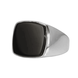 bague chevaliere en argent avec pierre carre donyx 54 4 mm roas400 601 1
