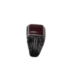 bague chevaliere en argent avec pierre carree dagate rouge roas300 306 1