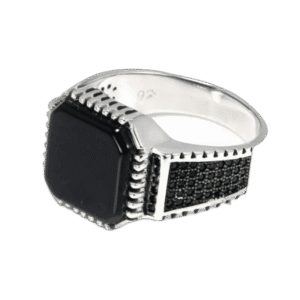bague chevaliere en argent massif avec pierre donyx noire 54 4 mm roas300 398 1