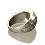 bague chevaliere en argent massif rhodie force des templiers roas500 578 1