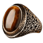 bague chevaliere en argent massif sertie dune pierre semi precieuse oeil de tigre roas400 539 1