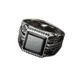 bague chevaliere en argent sterling 925 avec pierre carree dagate noire roas300 545 1