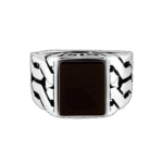 bague chevaliere en argent sterling avec onyx carre roas400 497 1