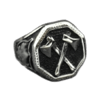 bague chevaliere face octogonale avec haches croisees roas200 433 1