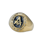 bague chevaliere franc macon en acier inoxydable face ovale roas250 202 1