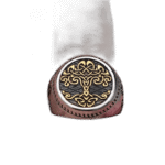 bague chevaliere homme arbre acier inoxydable roas200 881 1