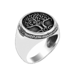 Bague Chevalière Homme Argent Arbre: Le Symbole De La Paix