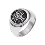 Bague Chevalière Homme Argent Arbre: Le Symbole De La Paix