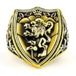 Bague Chevalière Homme Blason Lion: La Puissance Au Poignet