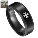 Bague Chevalière Homme Croix Pattée Puissance Guerrière Templiers - 50.24 Mm