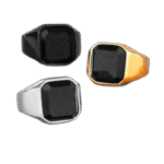 bague chevaliere homme en acier face carree noire roas250 431 1