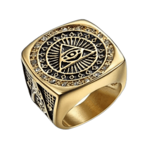 Bague Chevalière Homme En Acier Inoxydable Avec Face Carrée - 56.9 Mm