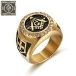 Bague Chevalière Homme En Acier Inoxydable Or - Sublimez Votre Style! - 54 Mm