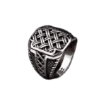bague chevaliere homme en argent avec face rectangulaire ornee roas300 507 1