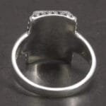 Bague Chevalière Homme En Argent Massif Avec Pierre D’onyx