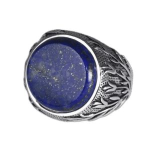 bague chevaliere homme en argent sterling 925 avec pierre de lapis lazuli 54 4 mm roas300 778 1