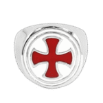 bague chevaliere homme metal argente croix rouge pattee 57 mm roas200 842 2