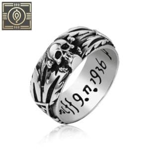 Bague Chevalière Homme Pour Un Style Gothique Affirmé - 51.8 Mm / Large