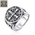 Bague Chevalière Homme Saint Benoit - 54.4 Mm / Argent