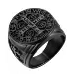 bague chevaliere homme saint benoit 54 4 mm noir roas200 873 2
