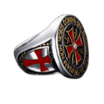 bague chevaliere homme templier a face ronde roas250 579 1