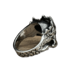 bague chevaliere homme tete de mort argente bijou gothique en acier inoxydable roas250 918 1