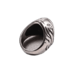 bague chevaliere homme tete de mort faucheuse en acier inoxydable 59 1 mm roas200 778 1