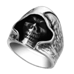 bague chevaliere homme tete de mort faucheuse en acier inoxydable 62 mm roas200 663 1