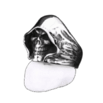 bague chevaliere homme tete de mort faucheuse en acier inoxydable 65 mm roas200 867 1