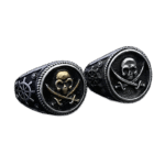bague chevaliere homme tete de mort pirate bijou gothique en acier inoxydable roas250 900 1