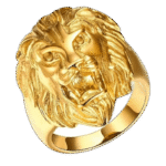 bague chevaliere lion gitan en acier inoxydable roas200 409 1