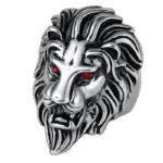 bague chevaliere lion yeux imitation rubis 54 4 mm argent roas200 600 1