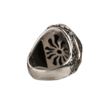 bague chevaliere luxe en argent massif sertie dune pierre tigre bleu roas300 495 1