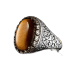 bague chevaliere luxe pierre ovale oeil de tigre 55 mm roas400 926 1