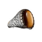 bague chevaliere luxe pierre ovale oeil de tigre roas400 817 1